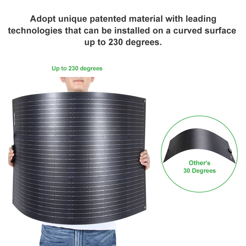 LensunSolar 150W 12V Flexible Solar Panel