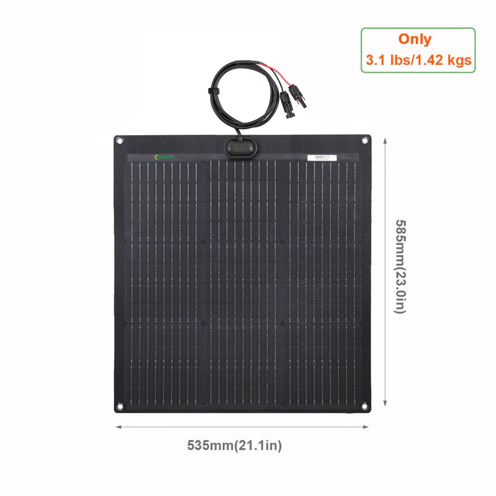 Lensun 50W 12V ETFE Flexible Solar Panel