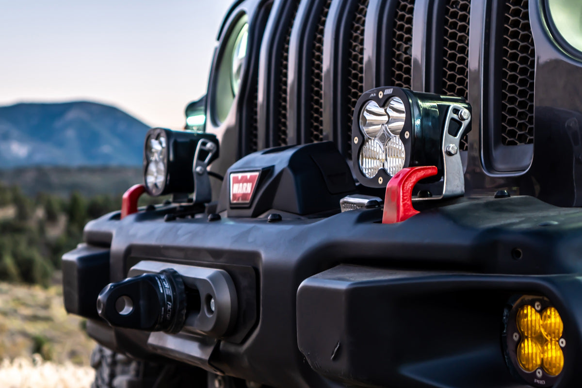 Jeep JL/JT Rubicon Steel Bumper LED Light Kit XL Sport Baja Designs ...